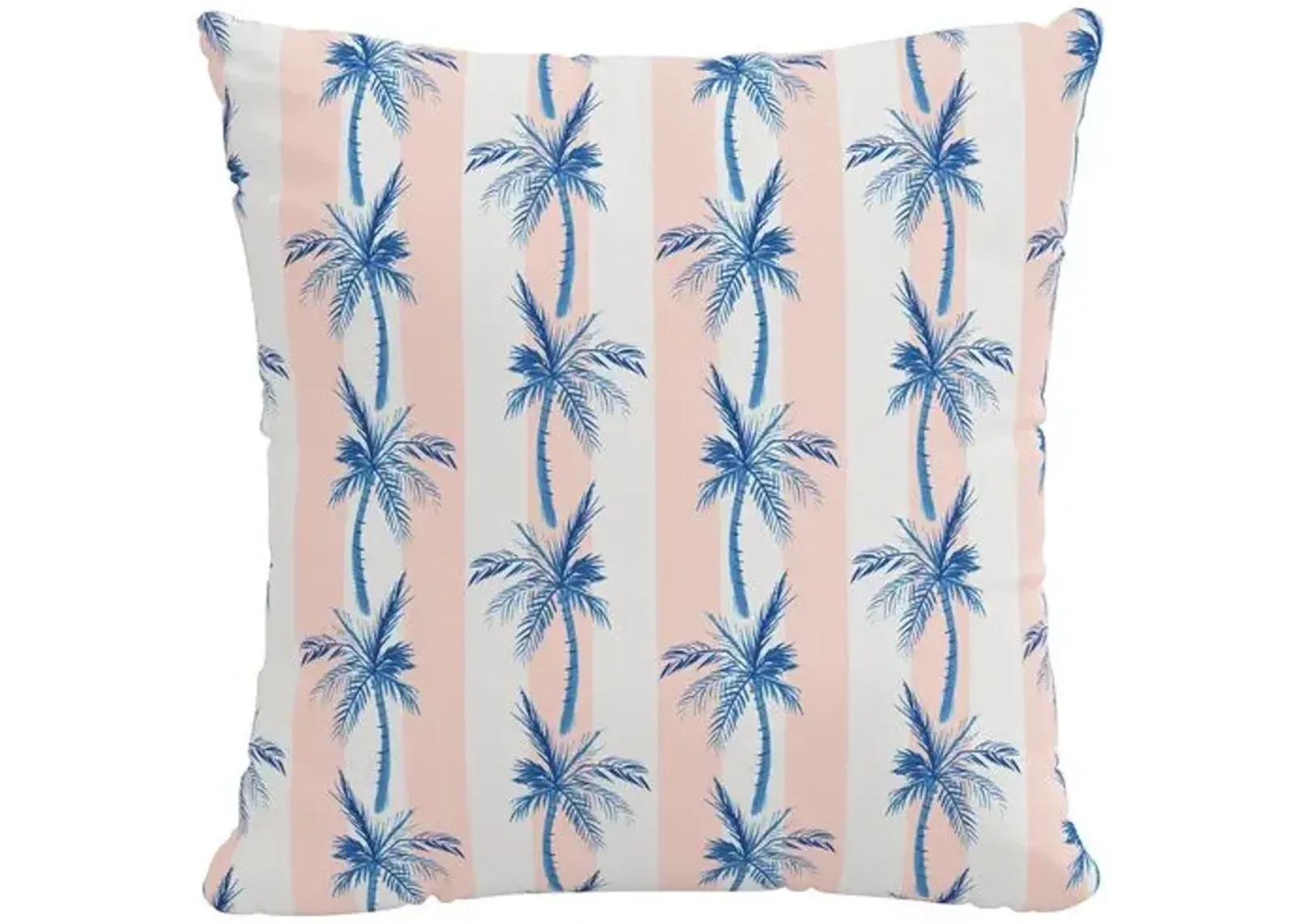 The Cabana Stripe Palms Outdoor Pillow