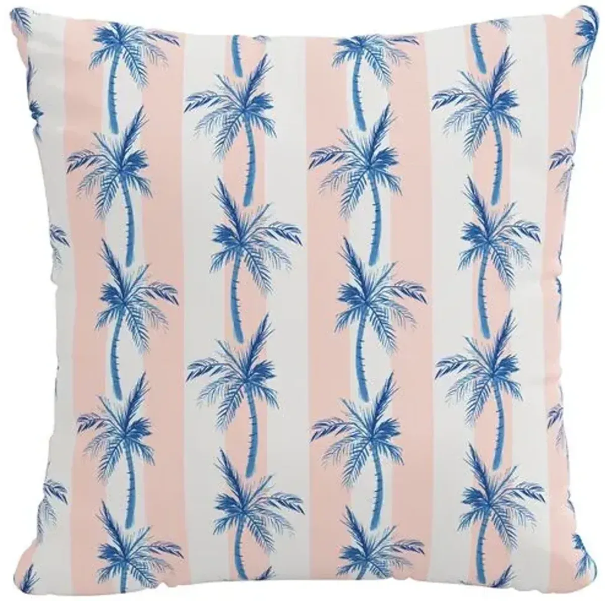 The Cabana Stripe Palms Outdoor Pillow