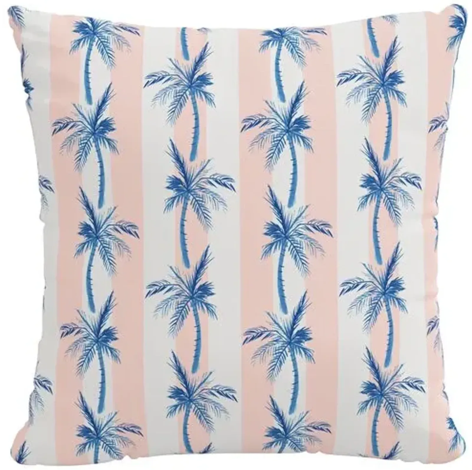 The Cabana Stripe Palms Outdoor Pillow