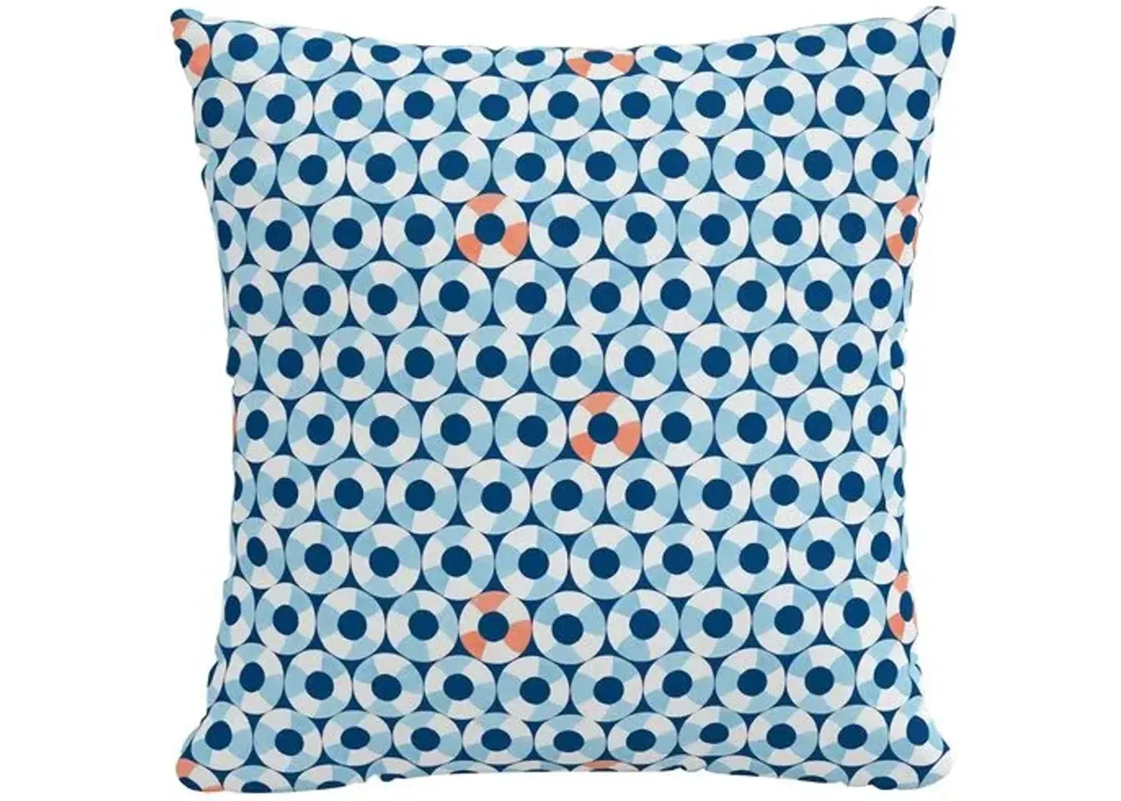 The Pool Floats Outdoor Pillow - Blue