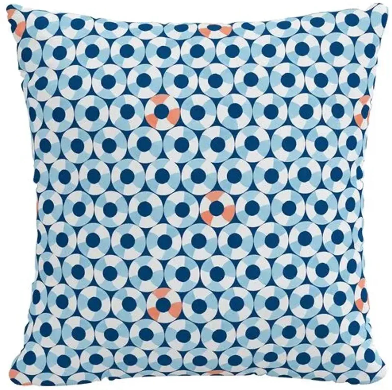 The Pool Floats Outdoor Pillow - Blue