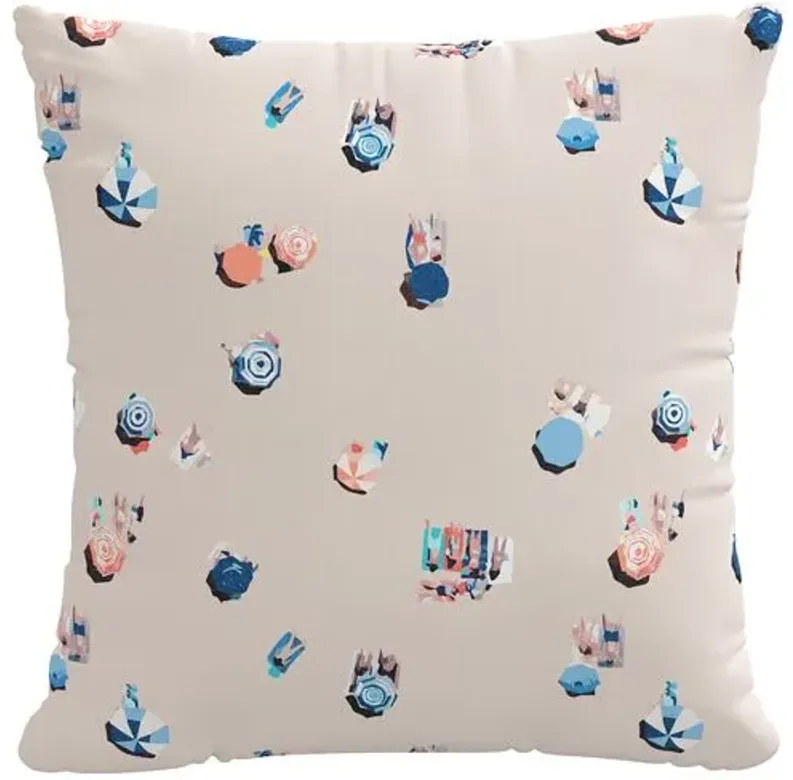 Beach Scene Pillow