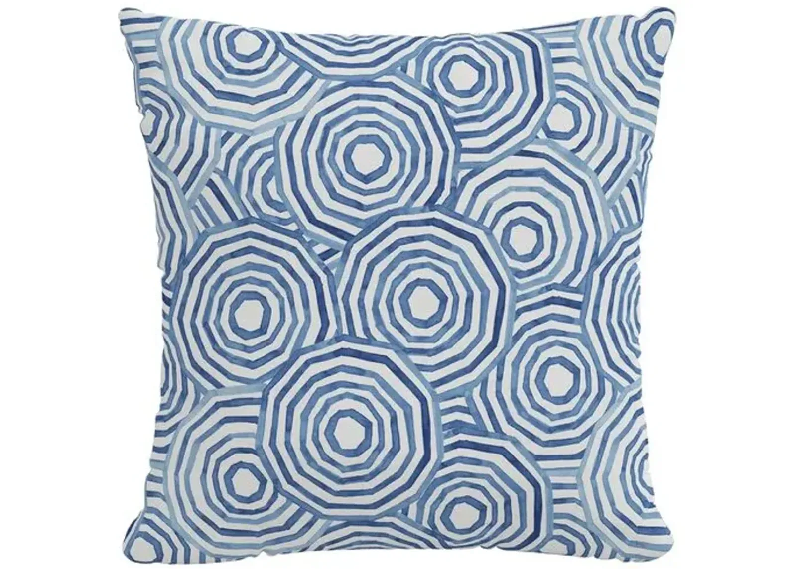 The Umbrella Swirl Linen Pillow