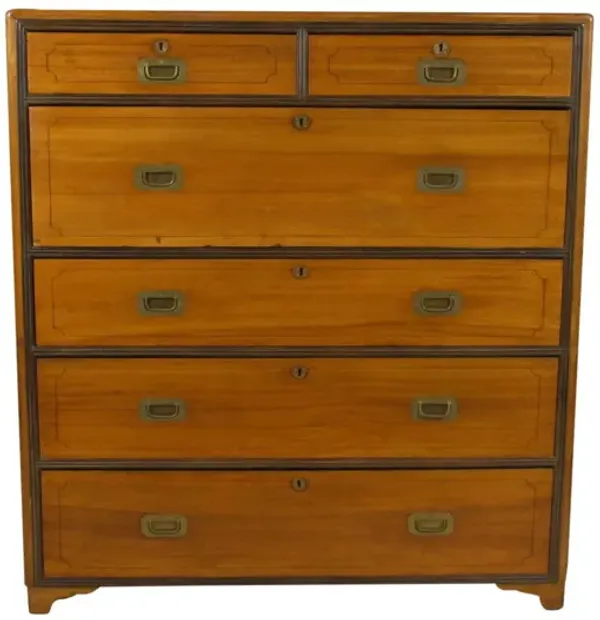 19th-C. British Military Campaign Chest - The Barn at 17 Antiques - Brown