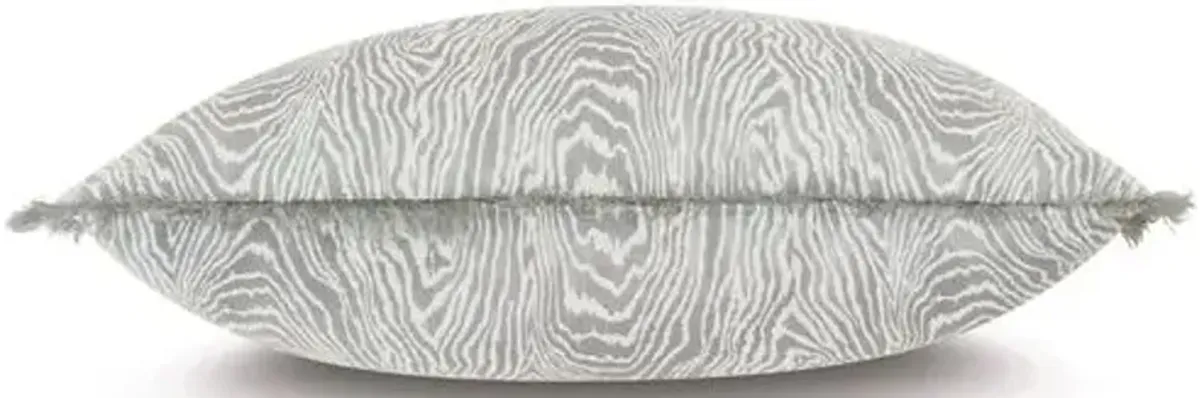 Liesl 22x22 Faux Bois Pillow - Gray