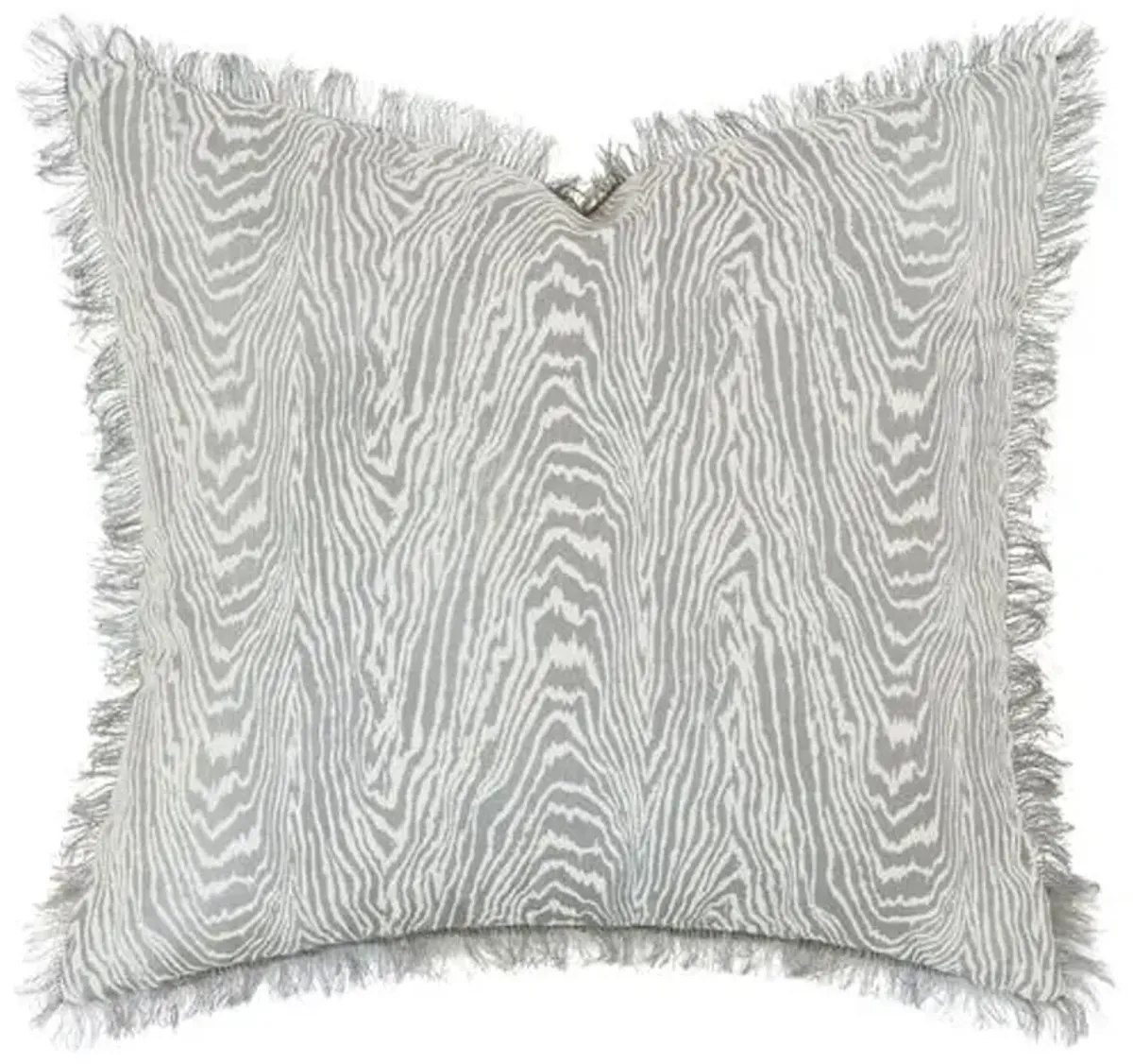 Liesl 22x22 Faux Bois Pillow - Gray