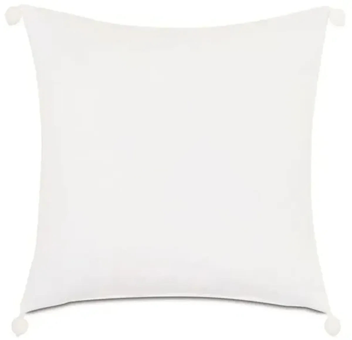 Meyer 20x20 Ball Trim Pillow - Yellow Linen