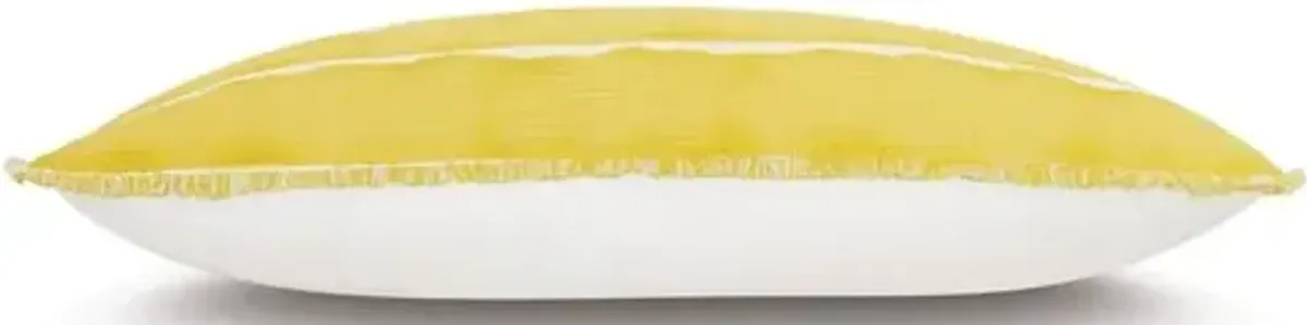 Meyer 26x15 Mini Fringe Pillow - Yellow