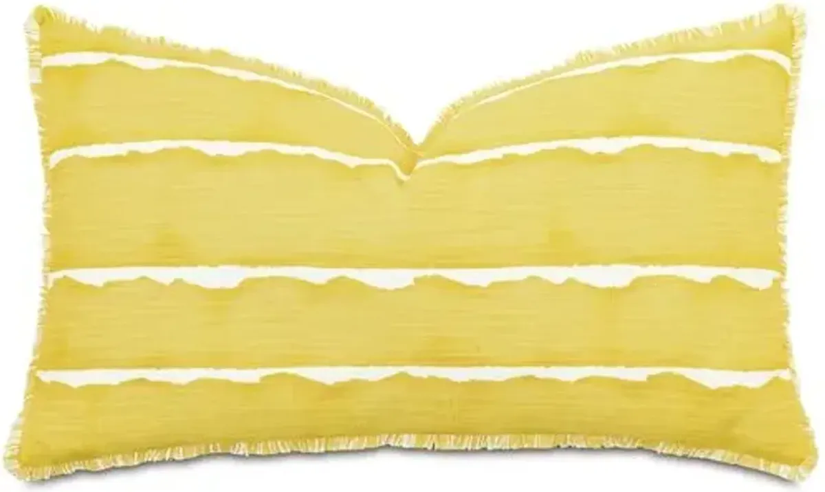 Meyer 26x15 Mini Fringe Pillow - Yellow