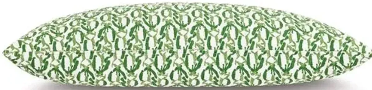 Meyer 26x15 Abstract Pillow - Green