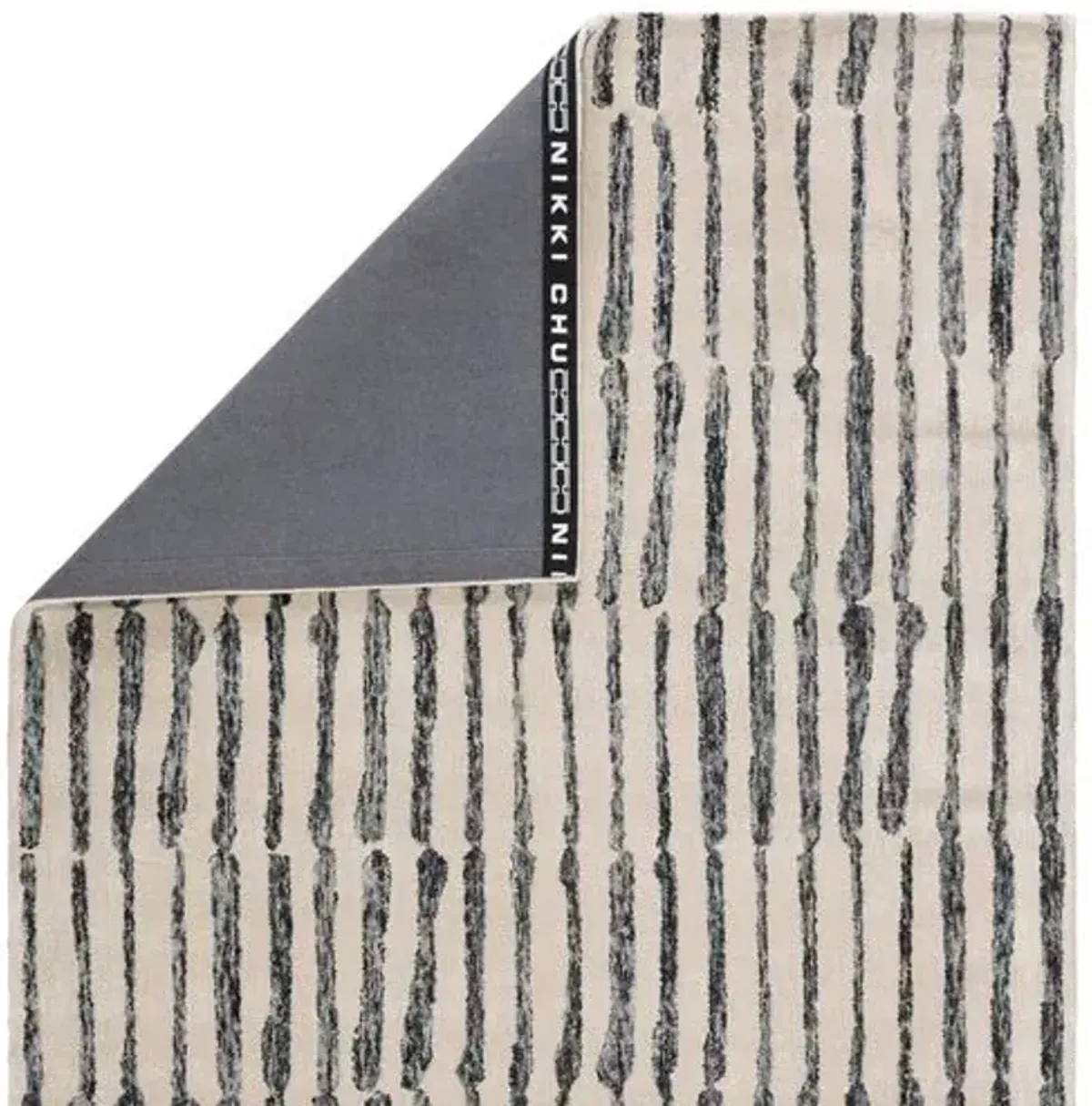 Risley Rug - Black/White - Nikki Chu - White