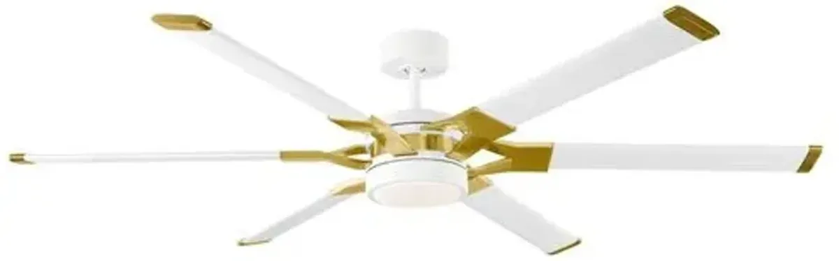 Visual Comfort - Monte Carlo Loft LED Ceiling Fan - Matte White