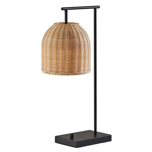 Dominica Rattan Table Lamp - Bronze/Natural