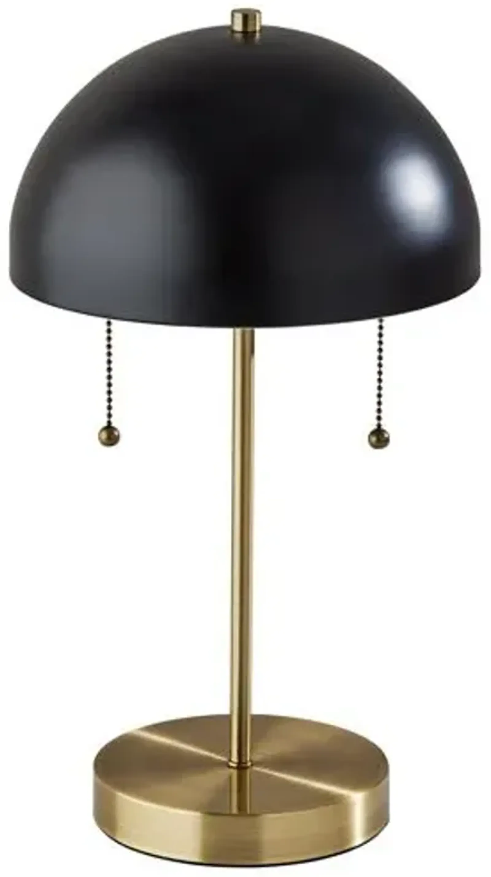 Finn Table Lamp - Antique Brass/Black