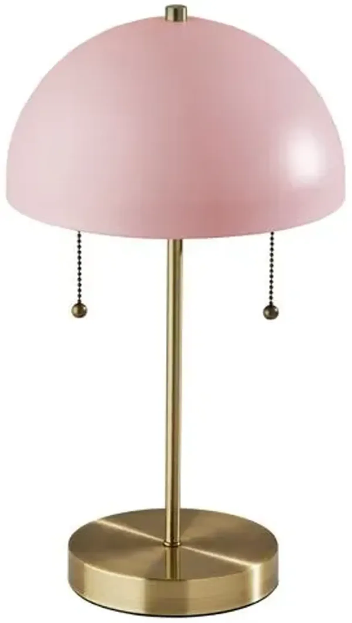 Finn Table Lamp - Antique Brass/Pink