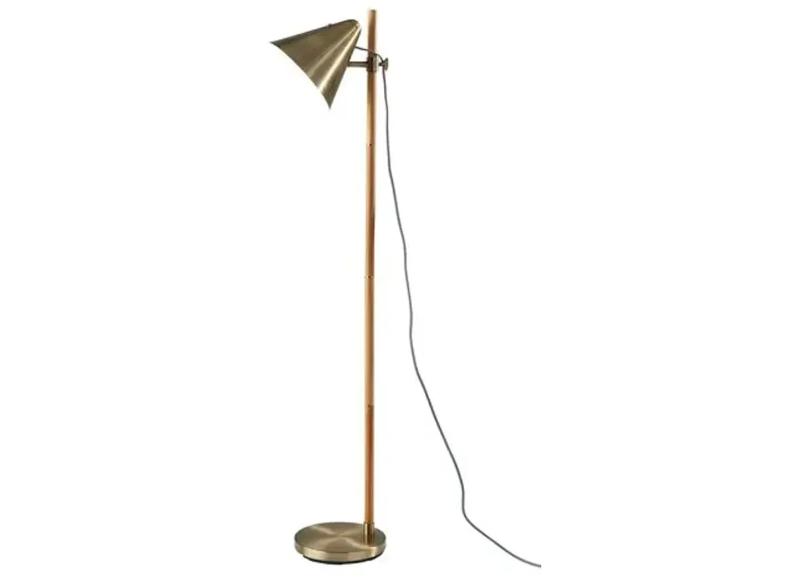 Collin Floor Lamp - Natural/Brass