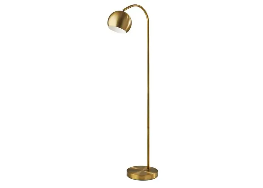 Eliza Floor Lamp - Antique Brass