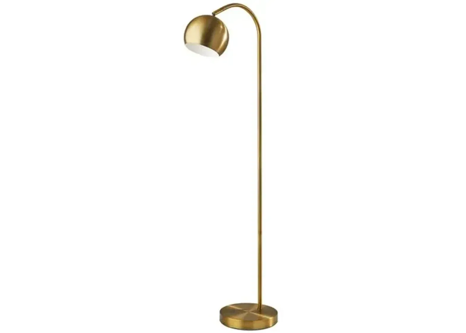 Eliza Floor Lamp - Antique Brass