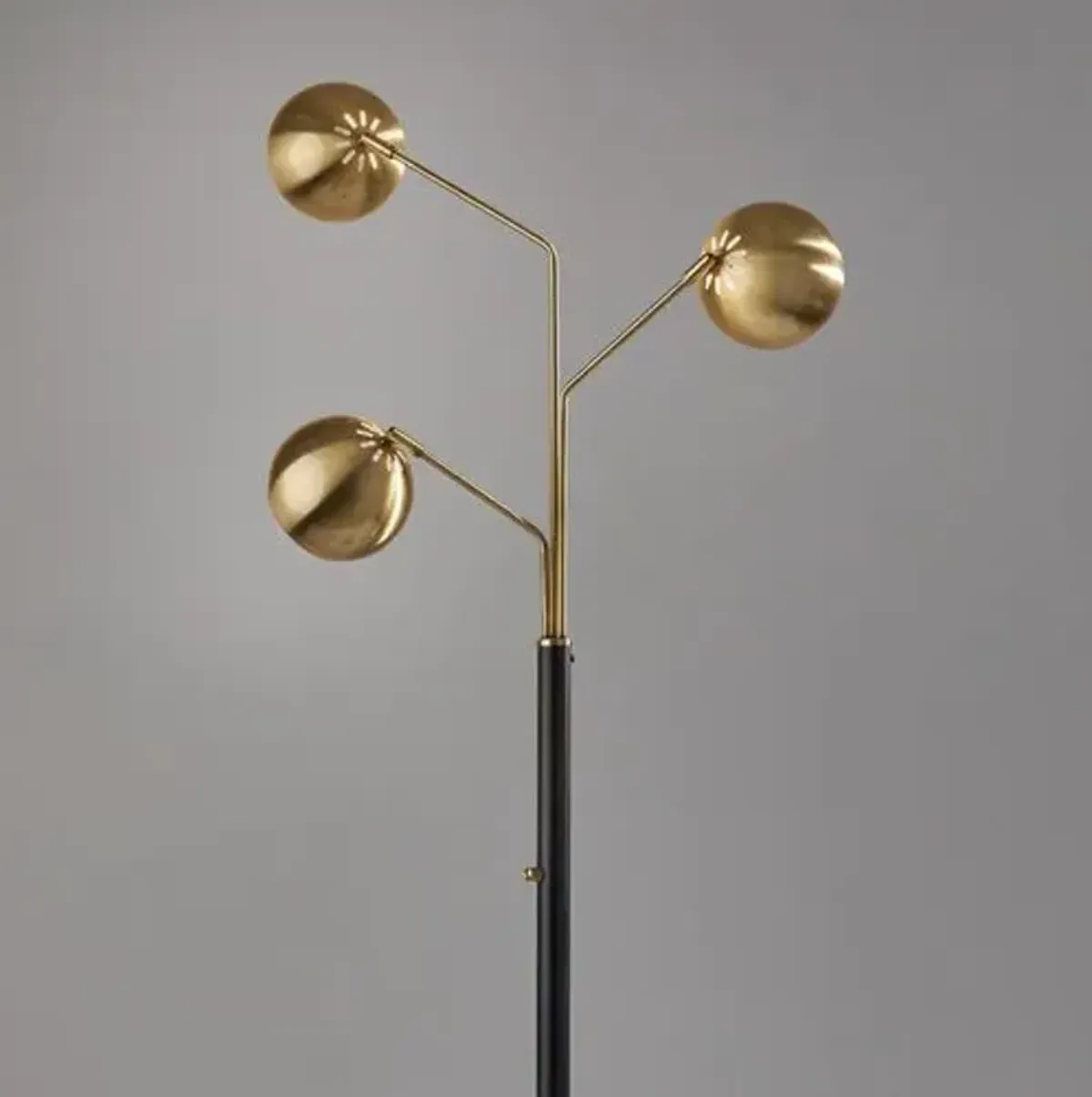 Eliza Floor Lamp - Black/Antique Brass