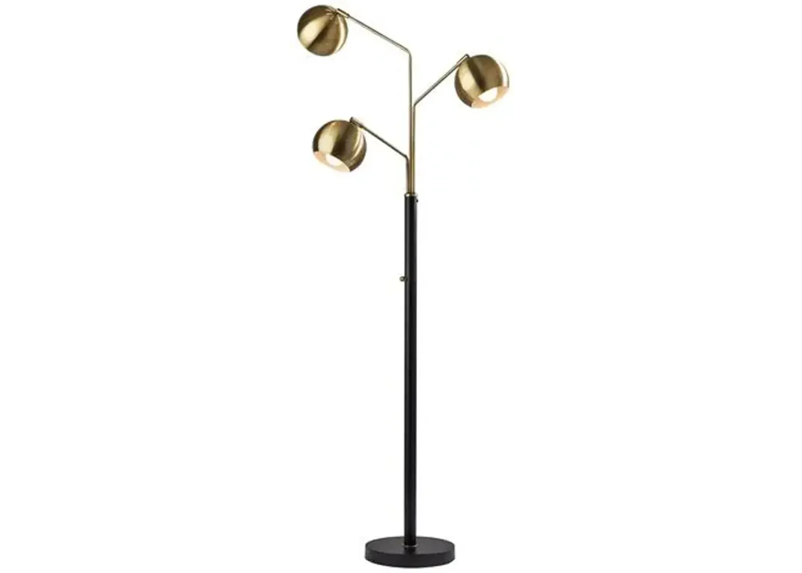 Eliza Floor Lamp - Black/Antique Brass