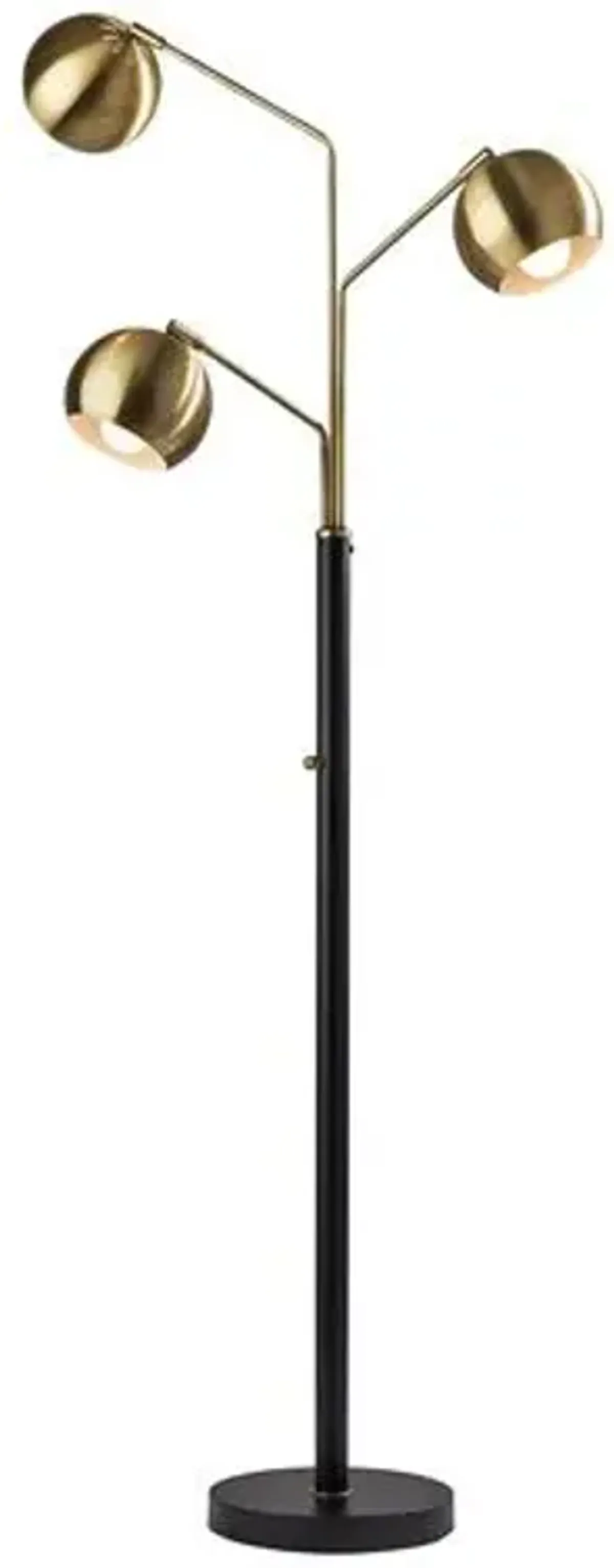 Eliza Floor Lamp - Black/Antique Brass