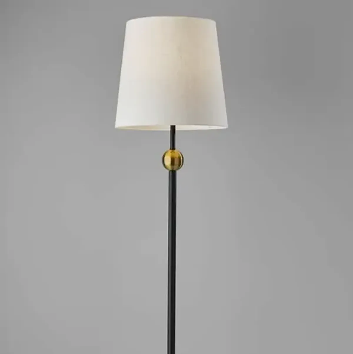 Aubrey Floor Lamp - Black/Antique Brass