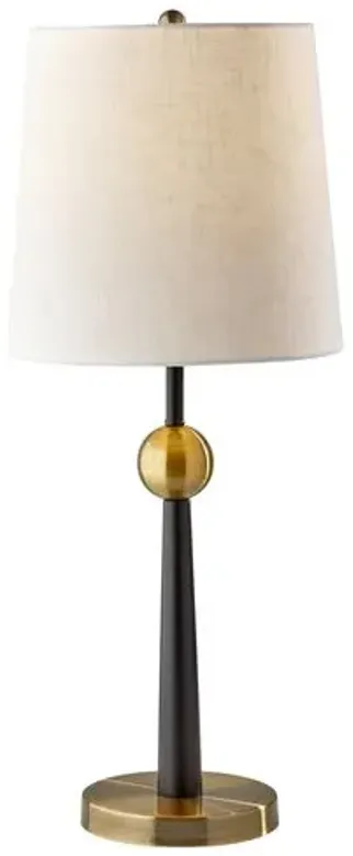 Aubrey Table Lamp - Black/Antique Brass