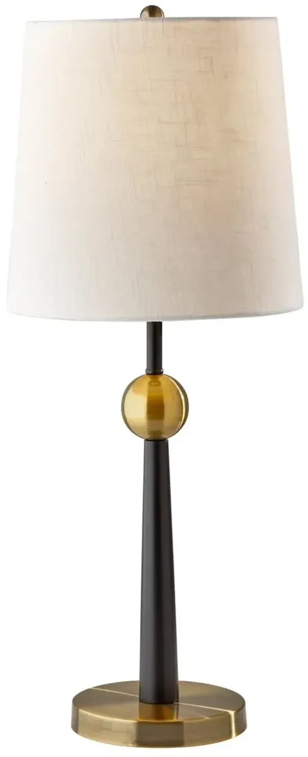 Aubrey Table Lamp - Black/Antique Brass