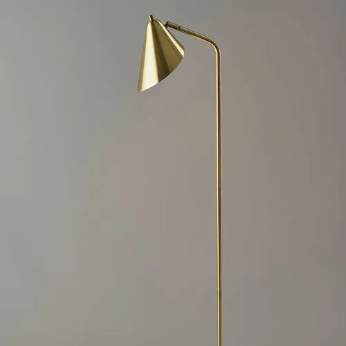 Kinsley Floor Lamp - Antique Brass