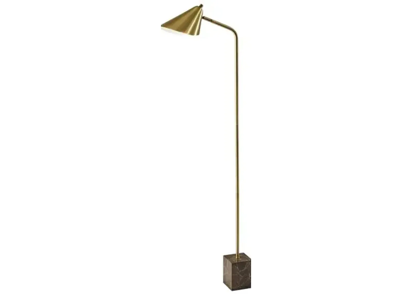 Kinsley Floor Lamp - Antique Brass