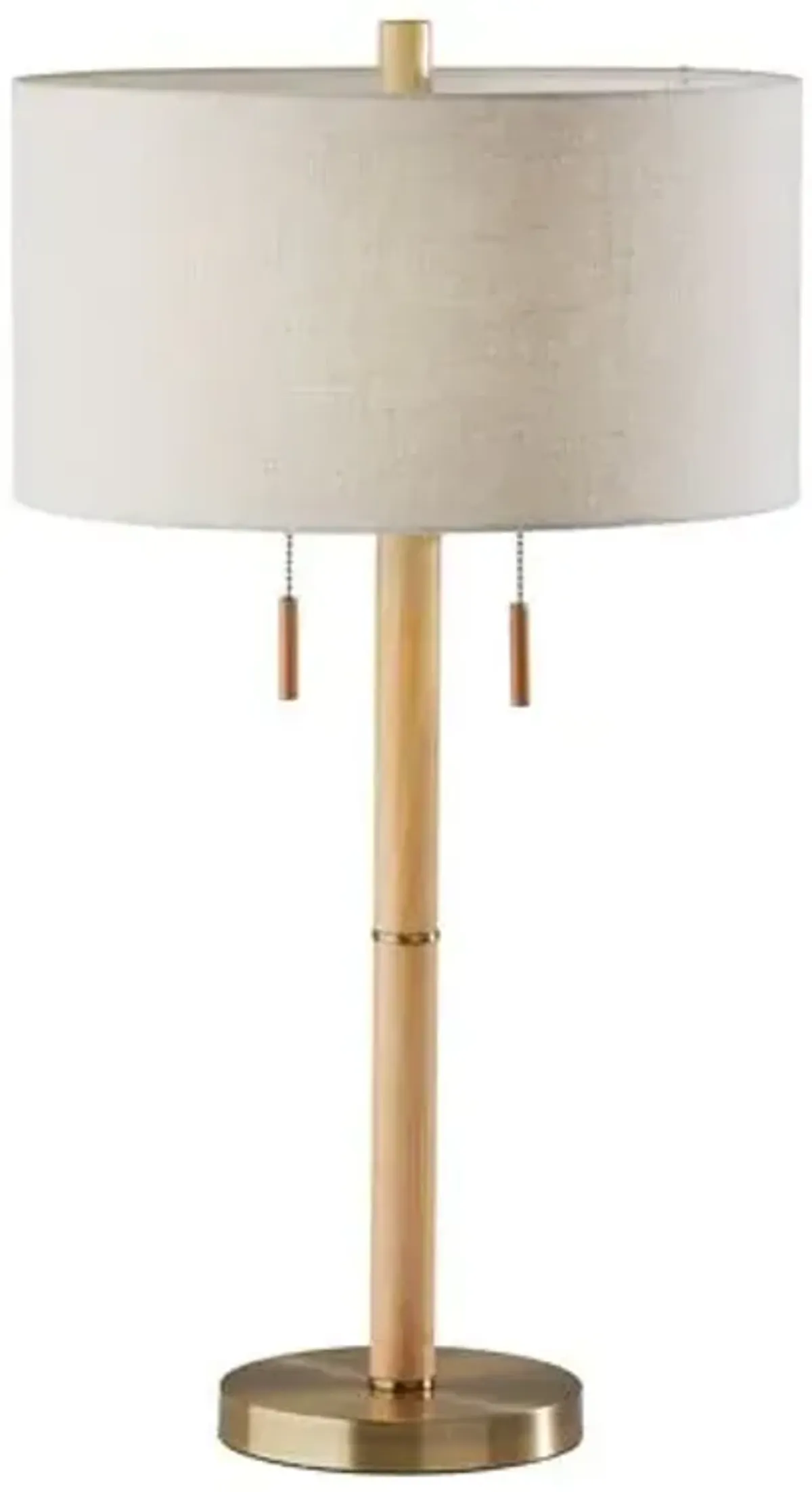 Clara Table Lamp - Natural/ Brass