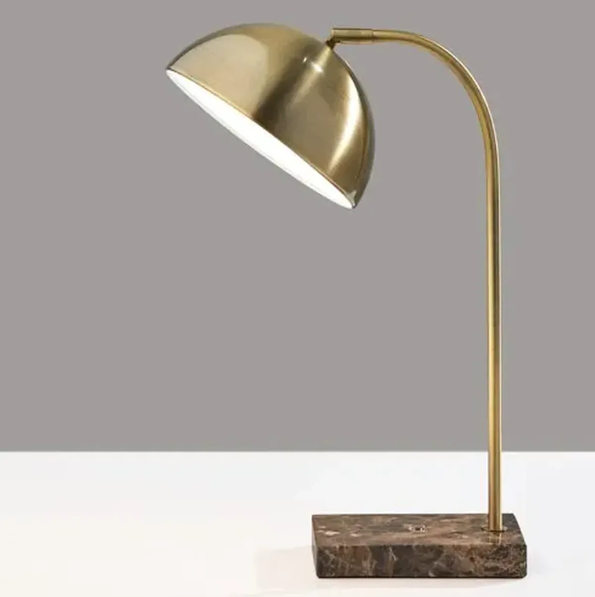 Dax Desk Lamp - Antique Brass - Gold