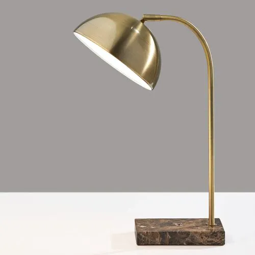 Dax Desk Lamp - Antique Brass - Gold