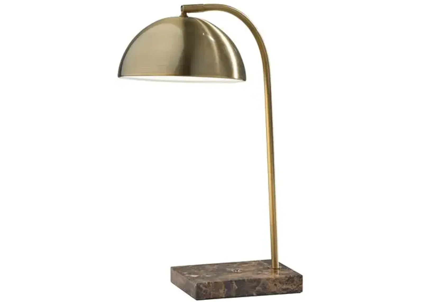 Dax Desk Lamp - Antique Brass - Gold