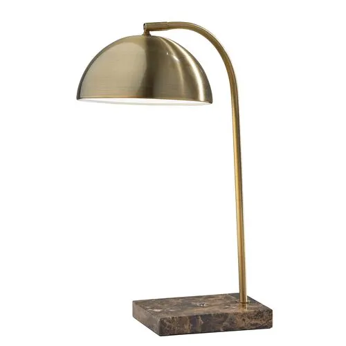 Dax Desk Lamp - Antique Brass - Gold