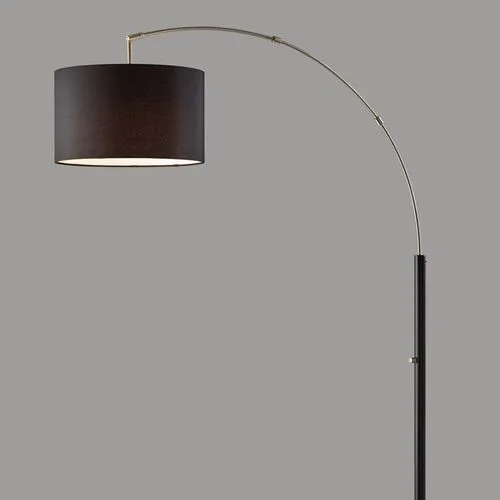 Maddox Floor Lamp - Black/Steel