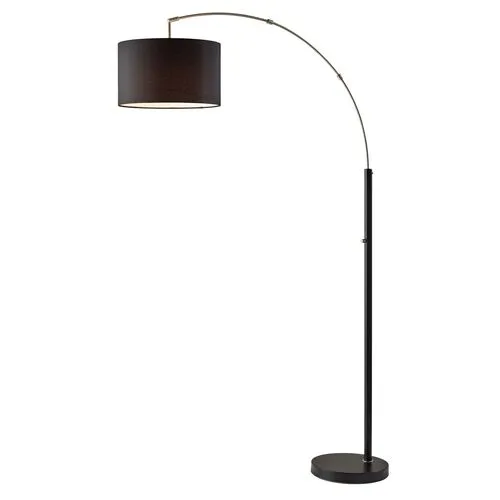 Maddox Floor Lamp - Black/Steel