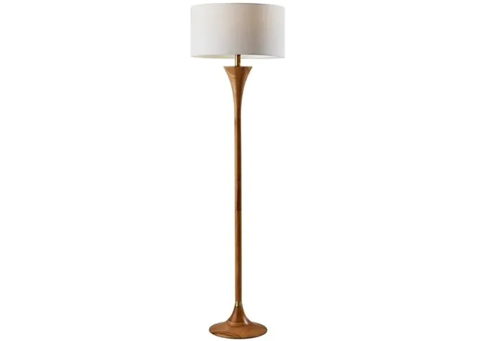 Sadie Floor Lamp - Natural/ Brass