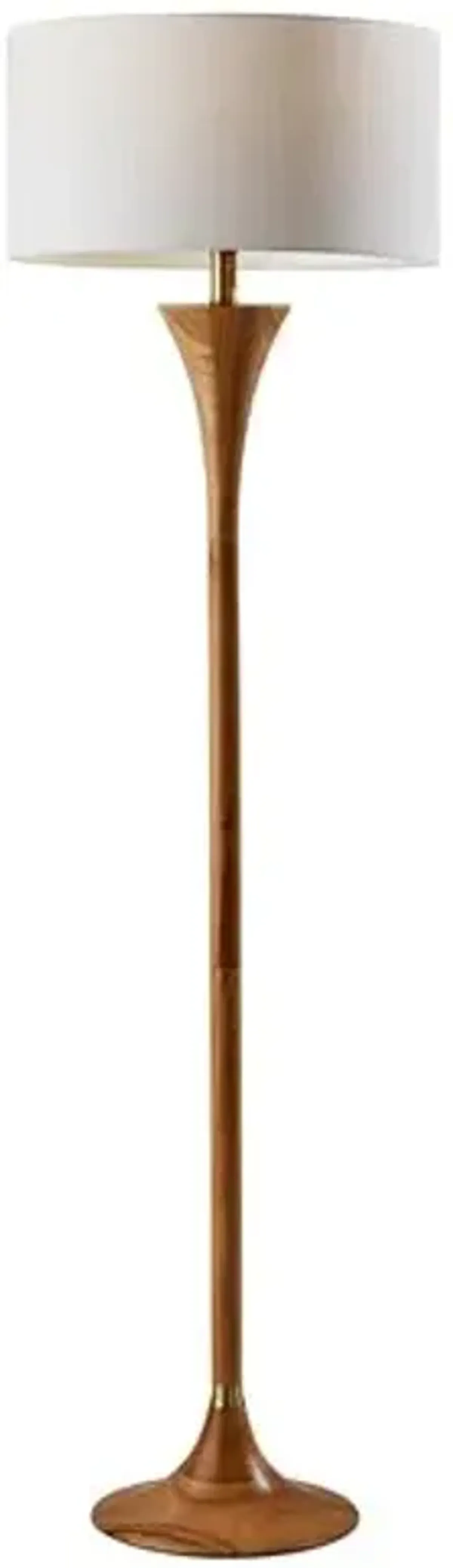 Sadie Floor Lamp - Natural/ Brass