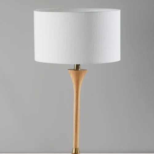 Sadie Table Lamp - Natural/ Brass