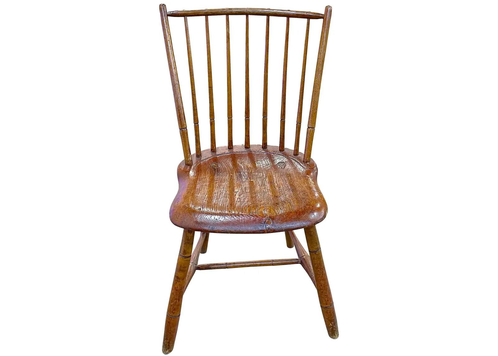 Antique Hand-Made School Chair - Vermilion Designs - Brown