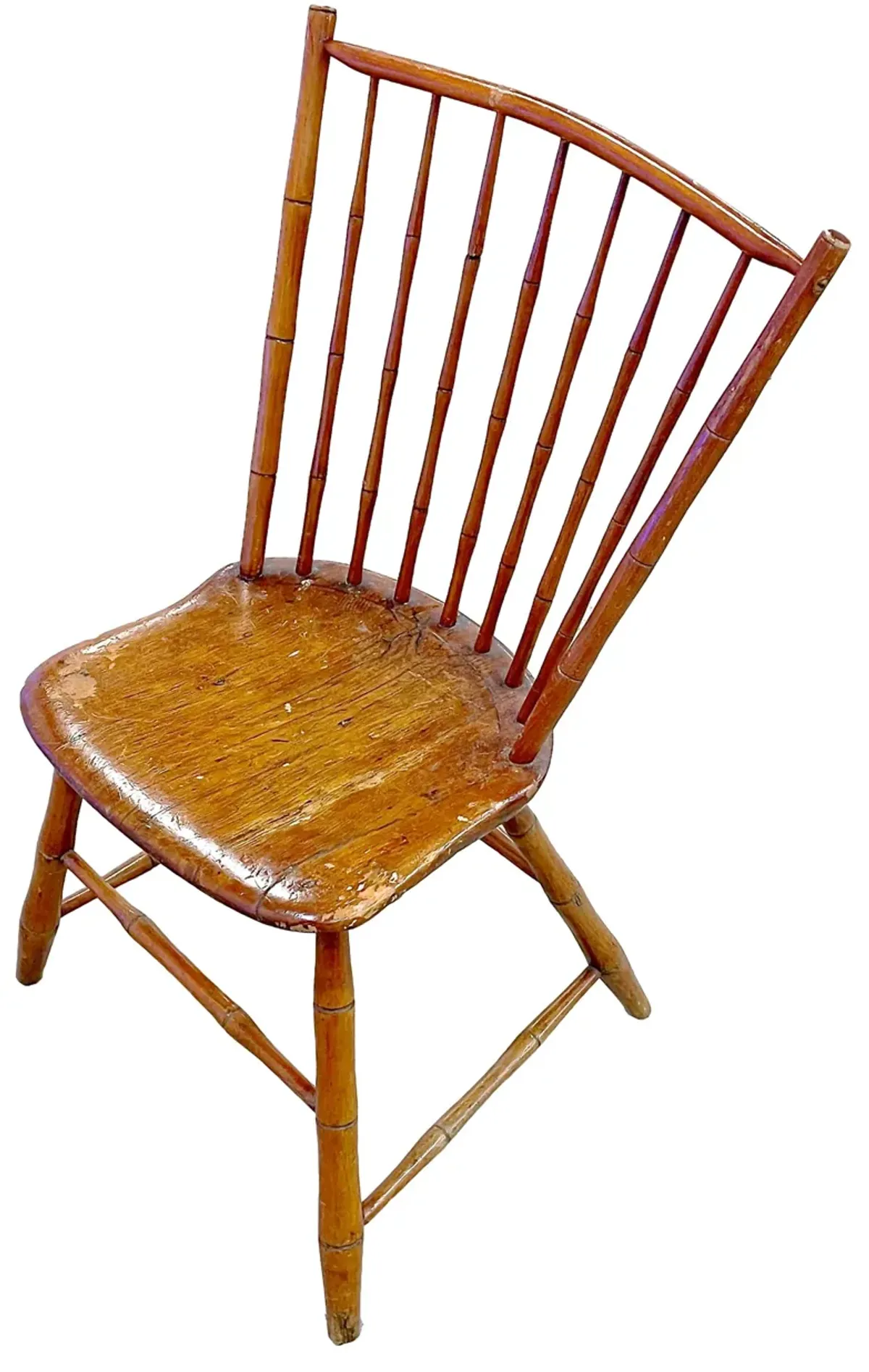 Hand-Made Antique Child's School Chair - Vermilion Designs - Brown