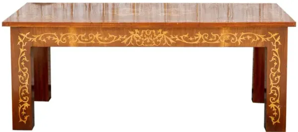 Dutch Colonial Marquetry Coffee Table - de-cor - Brown