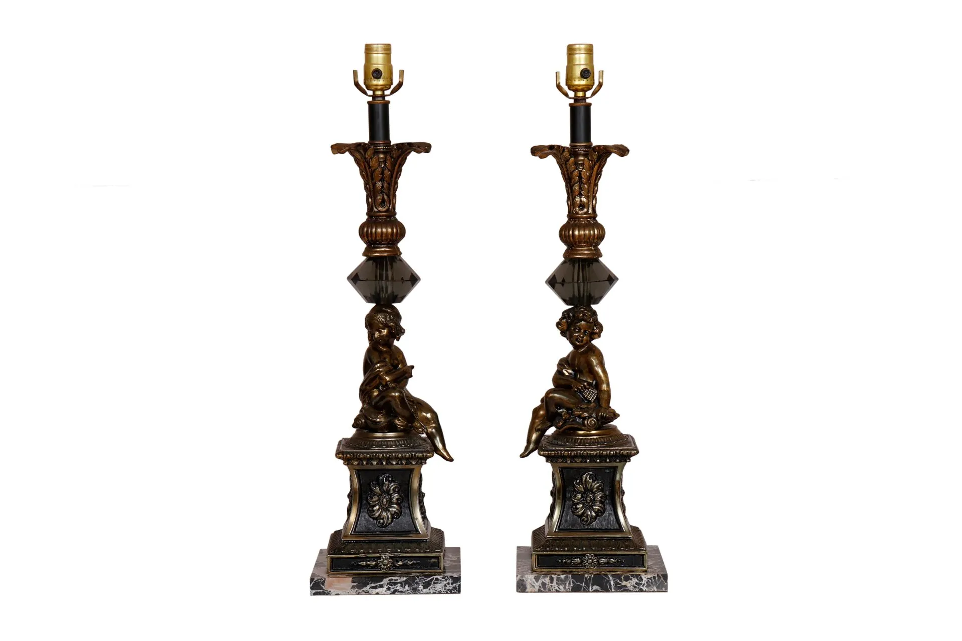 Figural French Empire Table Lamps - Set of 2 - Interesting Things