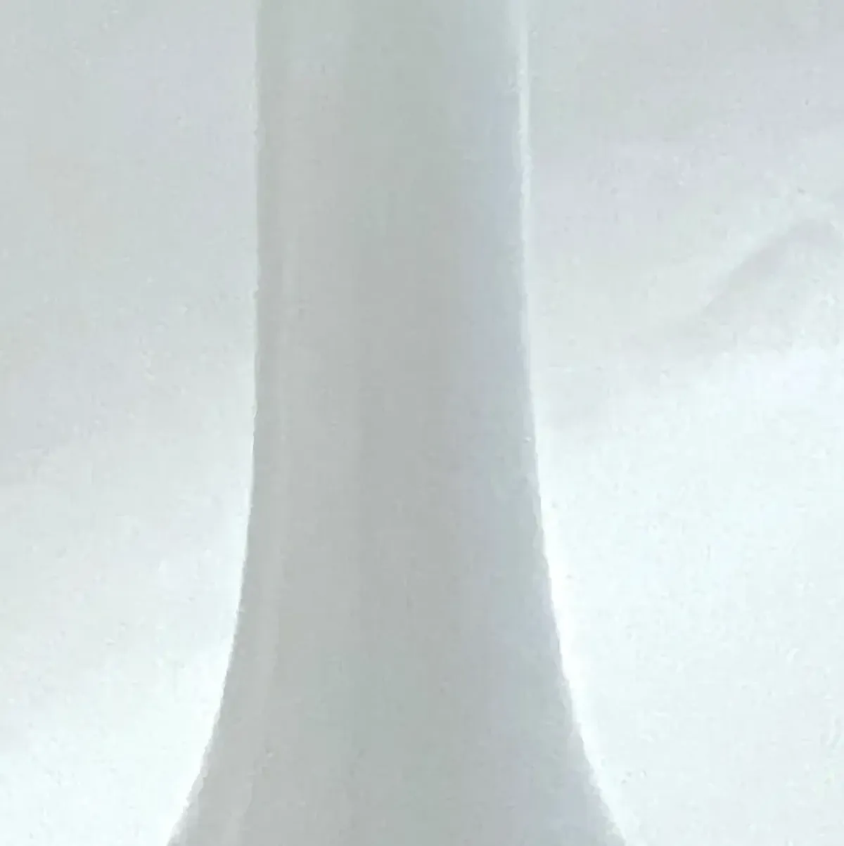 Abstract Medium Height White Glass Vase - Vermilion Designs