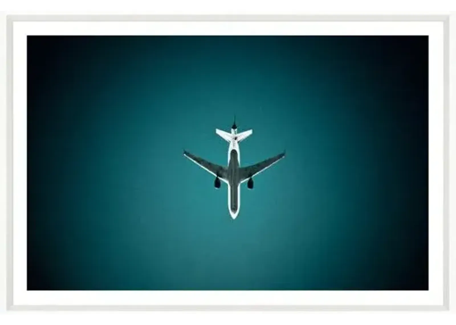 Miikka S. Luotio - Airplane Silhouette - White