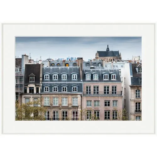 Traditional Buildings in Paris - White