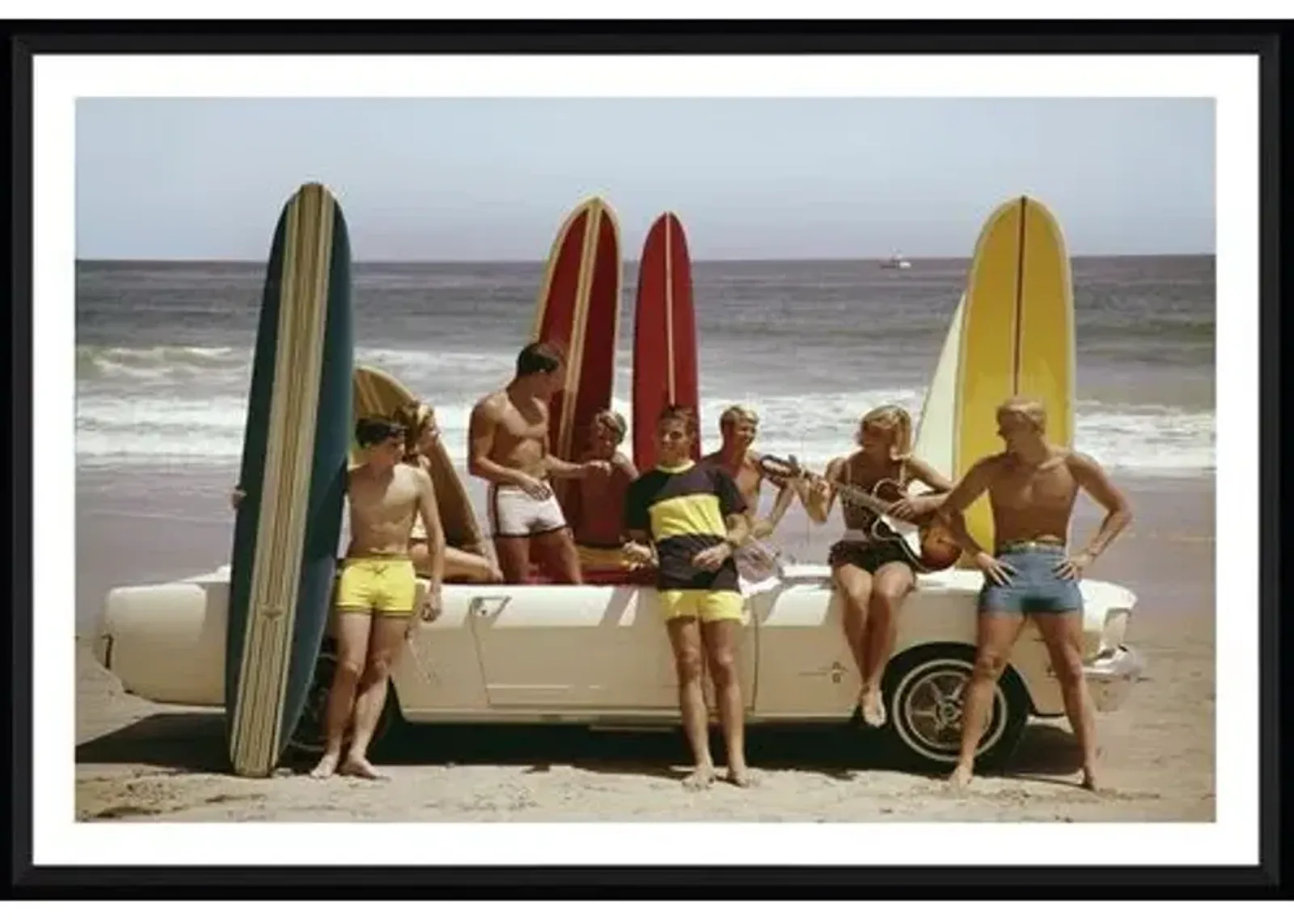 Tom Kelley - Guys and Gals on the Beach - Black