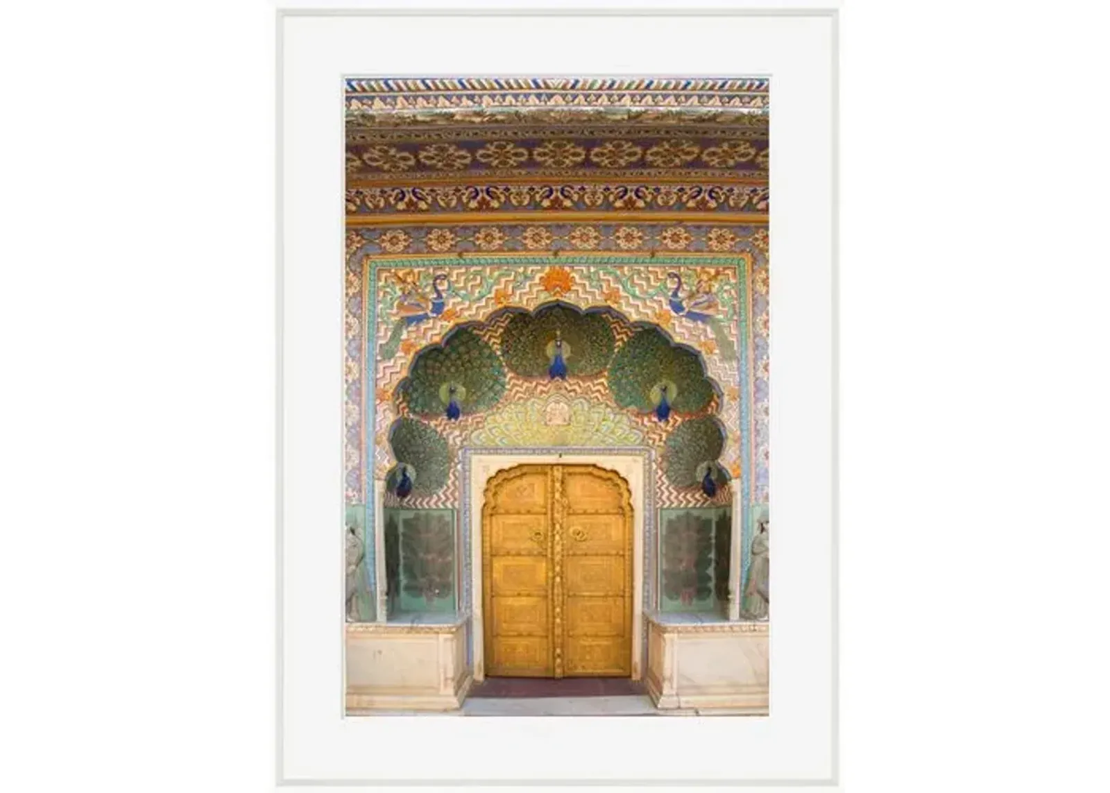 Grant Faint - Palace Peacock Door - White