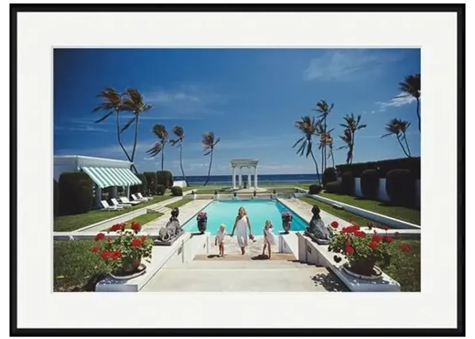 Slim Aarons - Neo-Classical Pool - Black